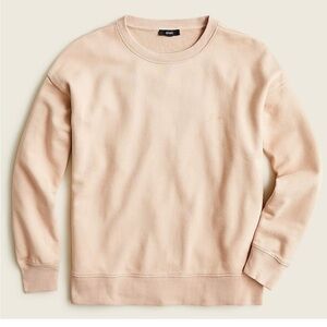 J. Crew University terry sweatshirt with Crew™ logo in Luxury Camel size S
